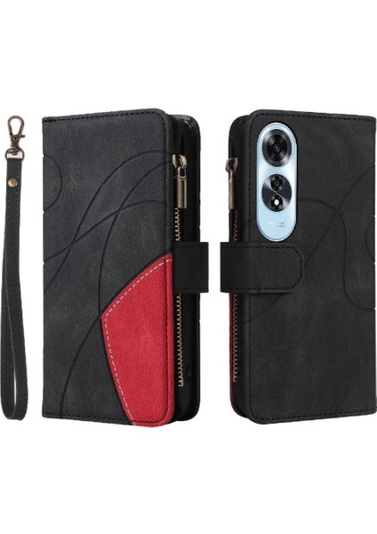 Kart Yuvası Standı Iki Renkli Tarzı ile Oppo A60 4g Dokuz Kart Yuvaları Için Kılıf (Yurt Dışından)