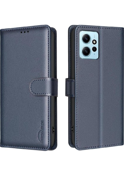 Xiaomi Redmi Not 12 Için Flip Case 4g Manyetik Rfıd Engelleme Kart Tutucu (Yurt Dışından)