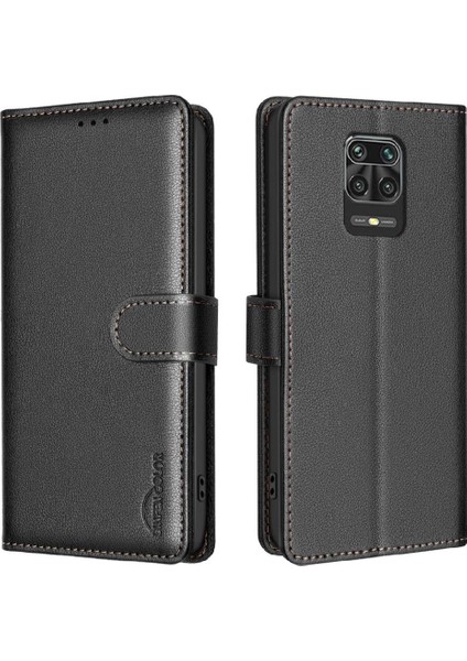 Xiaomi Redmi Not 9 Için Flip Case Pro Max Pu Deri Cüzdan Manyetik Kart (Yurt Dışından)