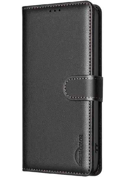 IPhone 11 Pro Max Rfıd Engelleme Cüzdan Pu Deri Kart Için Flip Case (Yurt Dışından)