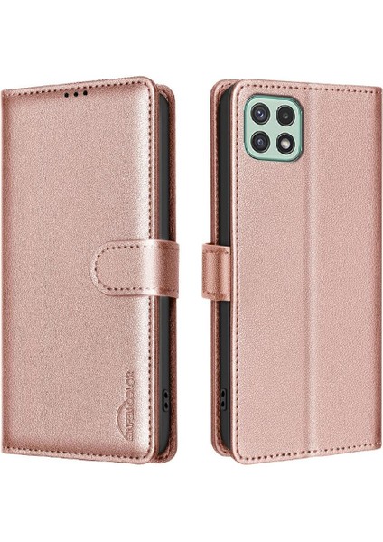Samsung Galaxy A22 5g Manyetik Rfıd Engelleme Cüzdan Pu Kart Için Flip Case (Yurt Dışından) indirimleri