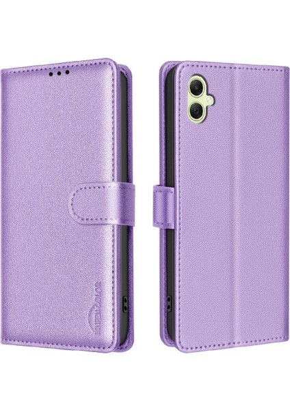 Samsung Galaxy A05 Cüzdan Pu Deri Kart Tutucu Kickstand Için Flip Case (Yurt Dışından)