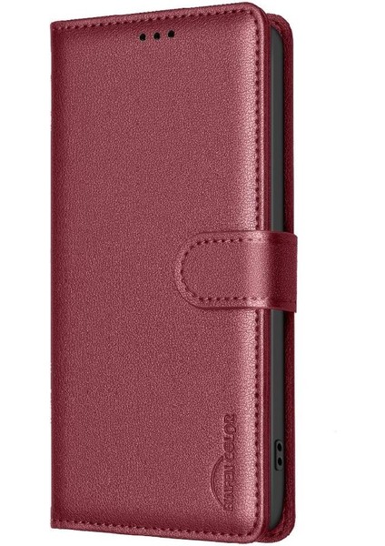 IPhone 12 Için Flip Case Pro Max Pu Deri Rfıd Engelleme Cüzdan Manyetik (Yurt Dışından)
