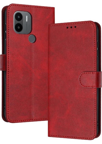 Xiaomi Redmi A1 Artı Toka ile Kickstand Pu Deri Için Flip Case Saf (Yurt Dışından)