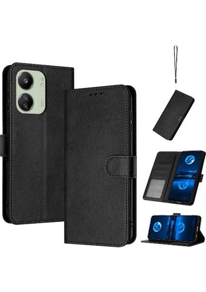 Toka Saf ile Xiaomi Redmi Pure Pu Deri Kickstand Için Flip Case (Yurt Dışından)