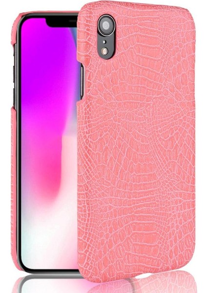 IPhone Xr Klasik Timsah Moda Anti Scratch Için Şık Klasik Durumda (Yurt Dışından)