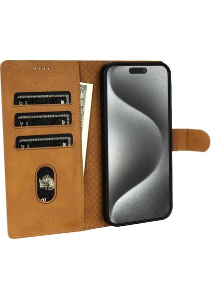 IPhone 13 Için Flip Case Pro Max Anti Kayma Yan Cep Manyetik Kapatma (Yurt Dışından)
