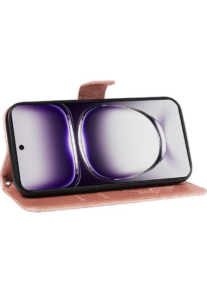 Oppo Oppo 12 5g Için Flip Case Ayrılabilir El Kayışı Kabartmalı Kelebek (Yurt Dışından) indirimleri