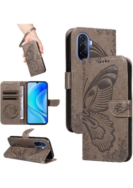 Kredi Kartı Yuvası ile Huawei Nova Y70 Artı Flip Case Yüksek Kalite El (Yurt Dışından)