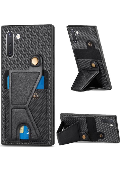 Samsung Galaxy Not 10 Için Kılıf Standı Fonksiyonu Manyetik Tasarım Kart Sahibi (Yurt Dışından)