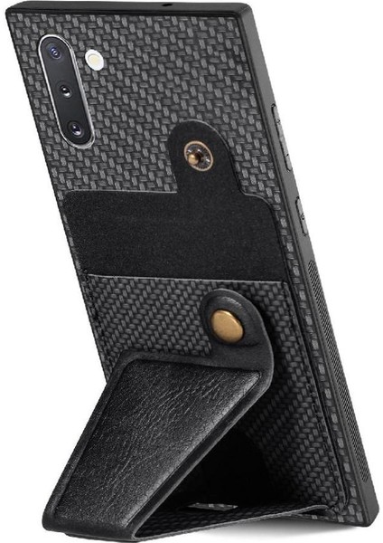 Samsung Galaxy Not 10 Için Kılıf Standı Fonksiyonu Manyetik Tasarım Kart Sahibi (Yurt Dışından)