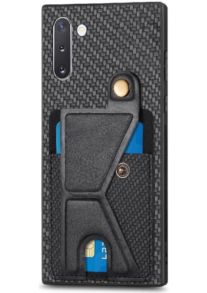 Samsung Galaxy Not 10 Için Kılıf Standı Fonksiyonu Manyetik Tasarım Kart Sahibi (Yurt Dışından)