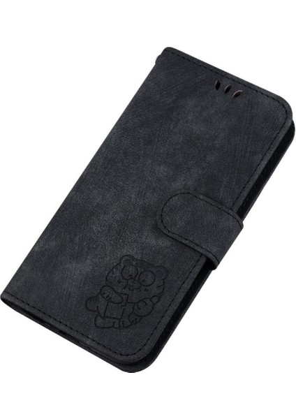 IPhone 16 Için Kılıf Artı Cüzdan Durumda Kabartmalı Sevimli Kaplan Kartı Cep Flip (Yurt Dışından)