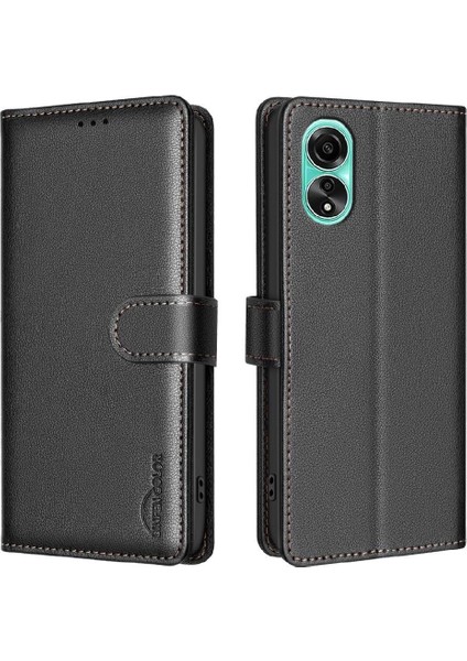 Oppo A78 4g Kart Tutucu Kickstand Pu Deri Cüzdan Rfıd Için Flip Case (Yurt Dışından) indirimleri