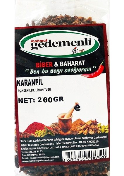Karanfil Tane 200 gr