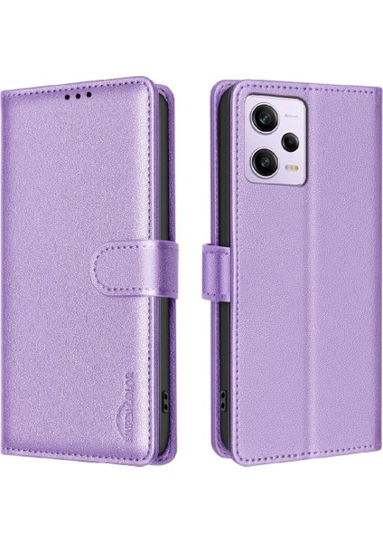 Xiaomi Poco X5 Pro 5g Için Flip Case Pu Deri Manyetik Rfıd Engelleme Kartı (Yurt Dışından)