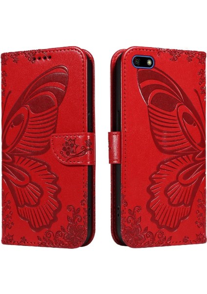Huawei Y5 Başbakan 2018 Yüksek Kalite Deri Ayrılabilir El Için Flip Case (Yurt Dışından)