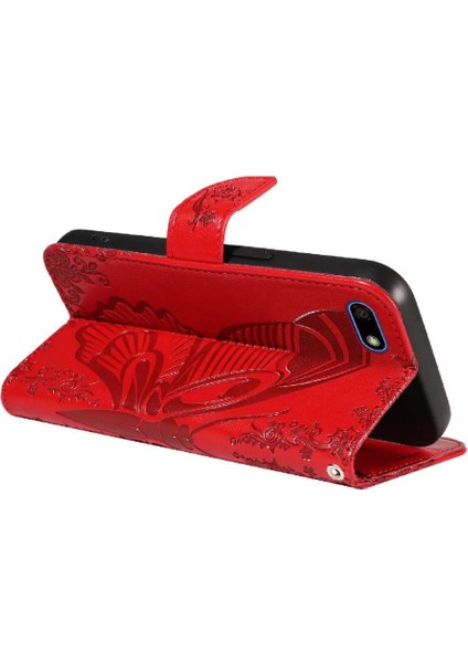 Huawei Y5 Başbakan 2018 Yüksek Kalite Deri Ayrılabilir El Için Flip Case (Yurt Dışından)