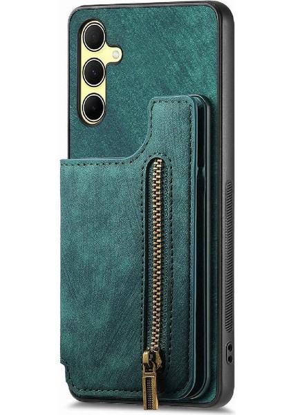 Samsung Galaxy A35 5g Için Kılıf Vintage Fermuar Cüzdan Standı Fonksiyonu Geri (Yurt Dışından) fiyatları