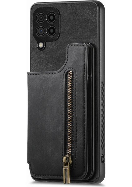 Samsung Galaxy A22 4g Için Kılıf Katlanabilir Arka Kapak Standı Fonksiyonu Vintage (Yurt Dışından) modelleri