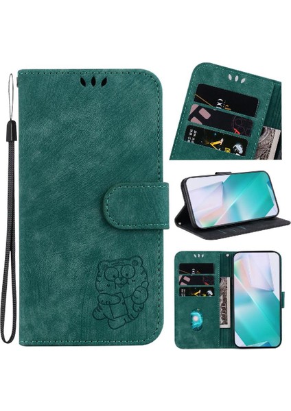 Oppo Için Kılıf Oppo 12 5g Kabartmalı Sevimli Kaplan Tutucu Kapak Kart Cebi (Yurt Dışından) fırsatları