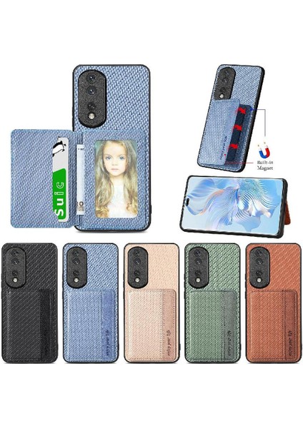 Onur Için Kılıf 80 Pro Rfıd Engelleme Standı Fonksiyonu Manyetik Kart Tutucu (Yurt Dışından)
