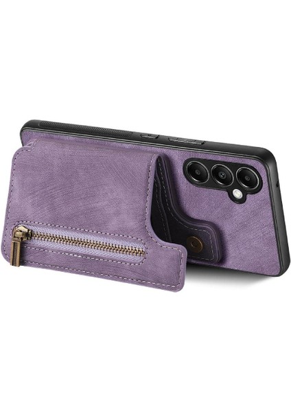 Samsung Galaxy A05S Için Kılıf Katlanabilir Arka Kapak Vintage Fermuar Cüzdan (Yurt Dışından) fiyatları