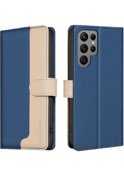 Samsung Galaxy S24 Ultra Darbeye Dayanıklı Tpu Iç Kabuk Rfıd Için Flip Case (Yurt Dışından)