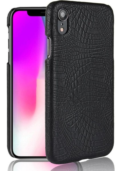 IPhone Xr Klasik Timsah Moda Anti Scratch Için Şık Klasik Durumda (Yurt Dışından)