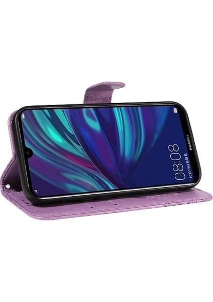 Huawei Huawei 2019 Için Flip Case Yüksek Kaliteli Deri Kabartmalı Kelebek El (Yurt Dışından) indirimleri