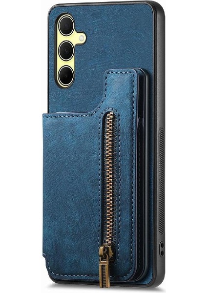 Samsung Galaxy A35 5g Için Kılıf Vintage Fermuar Cüzdan Standı Fonksiyonu Geri (Yurt Dışından) fiyatları