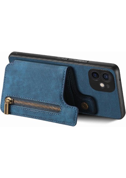 IPhone 11 Için Kılıf Vintage Fermuar Cüzdan Standı Fonksiyonu Katlanabilir Arka Kapak (Yurt Dışından) fiyatları