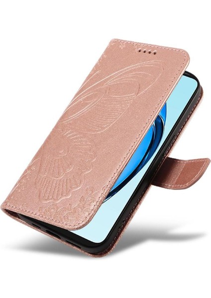 Oppo A60 4g Kabartmalı Kelebek ile Yüksek Kaliteli Deri Flip Case (Yurt Dışından) modelleri