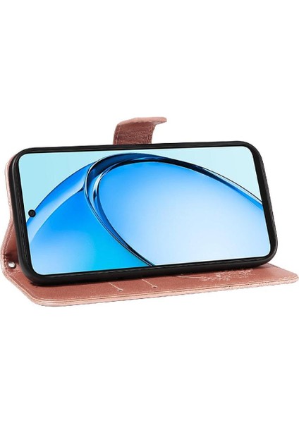Oppo A60 4g Kabartmalı Kelebek ile Yüksek Kaliteli Deri Flip Case (Yurt Dışından) fırsatları