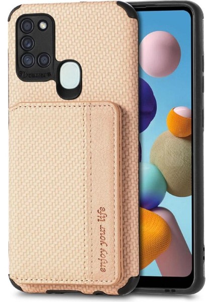 Samsung Galaxy A21S Standı Fonksiyonu Için Manyetik Kart Tutucu Rfıd (Yurt Dışından) fırsatları