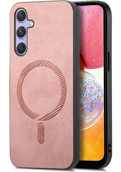 Samsung Galaxy A14 Ince Kablosuz Şarj Magsafe Araba Mounts Için Flip Case (Yurt Dışından)