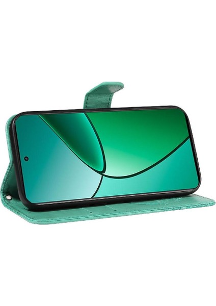 Kredi Kartı Yuvası ile Realme 12 Artı Kabartmalı Kelebek Için Flip Case Yüksek (Yurt Dışından)