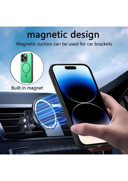 IPhone 14 Için Flip Case Pro Magsafe Araba Bağlar Kablosuz Şarj Ince (Yurt Dışından)