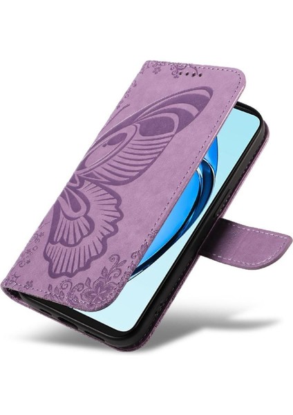 Oppo A60 4g Kabartmalı Kelebek ile Yüksek Kaliteli Deri Flip Case (Yurt Dışından) modelleri