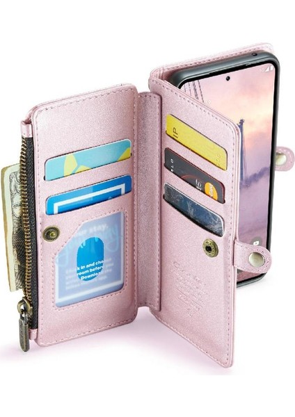 Kadınlar Için Crossbody Durumda Google Piksel 9 Cüzdan Durumda Fermuar Faturaları Yuvası (Yurt Dışından) modelleri