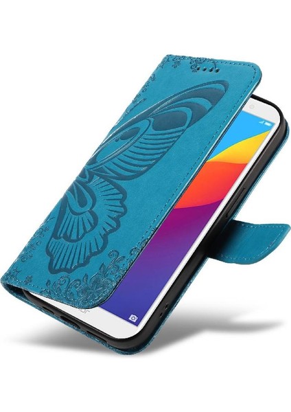 Huawei Y6 Başbakan Için Flip Case 2018 Yüksek Kaliteli Deri Kabartmalı Kelebek (Yurt Dışından) modelleri