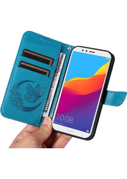Huawei Y6 Başbakan Için Flip Case 2018 Yüksek Kaliteli Deri Kabartmalı Kelebek (Yurt Dışından) indirimleri