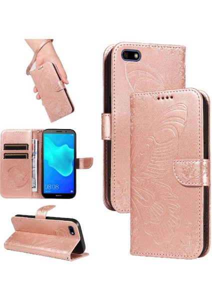 Huawei Y5 Başbakan 2018 Yüksek Kalite Deri Ayrılabilir El Için Flip Case (Yurt Dışından)