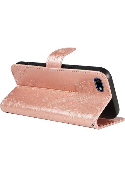 Huawei Y5 Başbakan 2018 Yüksek Kalite Deri Ayrılabilir El Için Flip Case (Yurt Dışından)