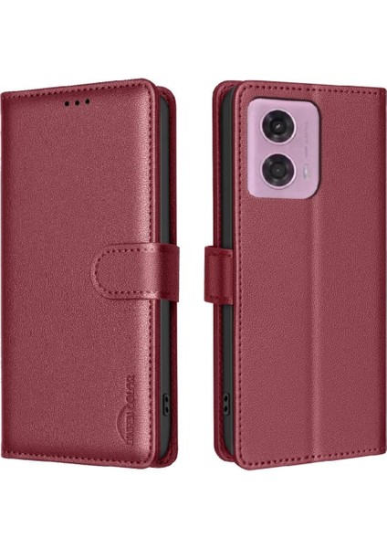 Motorola Moto G24 Için Flip Case Pu Deri Kart Tutucu Kickstand Manyetik (Yurt Dışından) fırsatları