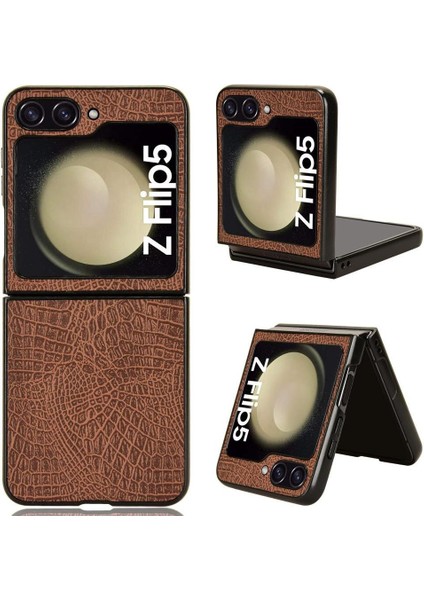 Samsung Galaxy Z Flip 5 Uyumluluk Klasik Için Şık Klasik Durumda (Yurt Dışından)