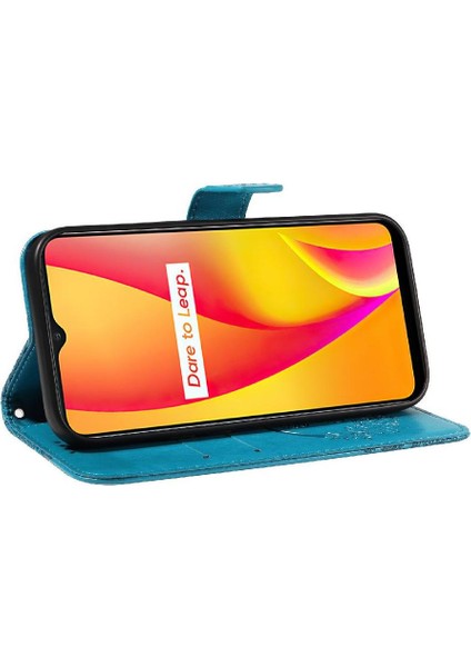 Reamle C25 Için Flip Case Kart ile Yüksek Kaliteli Deri Kabartmalı Kelebek (Yurt Dışından) fırsatları