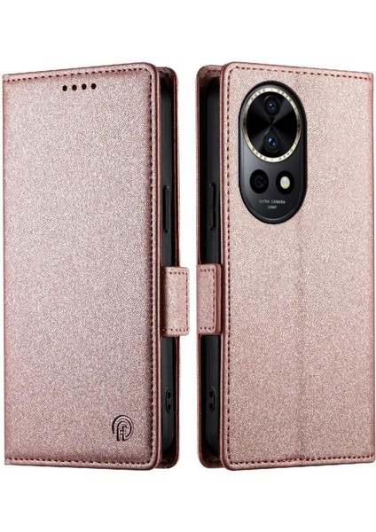 MY Boutique1 Huawei Nova 12 Pro Için Flip Case Cüzdan Iş Çevir Kart Yuvaları Günlük Kullanım (Yurt Dışından)