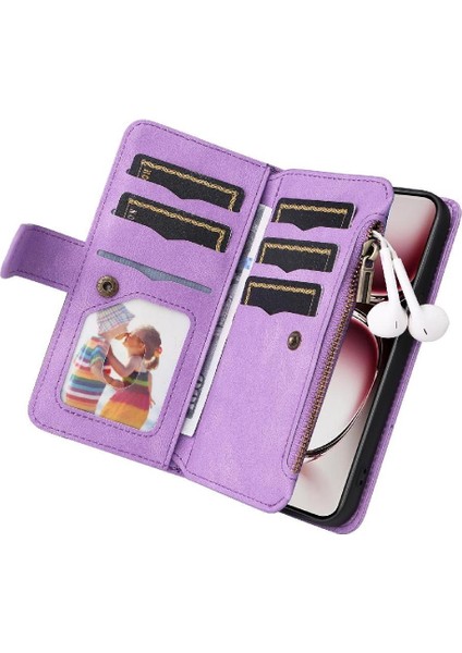 Oppo Oppo 12 Pro 5g Dokuz Kart Yuvaları Iki Renkli Dikiş Kickstand Için Kılıf (Yurt Dışından) fiyatları