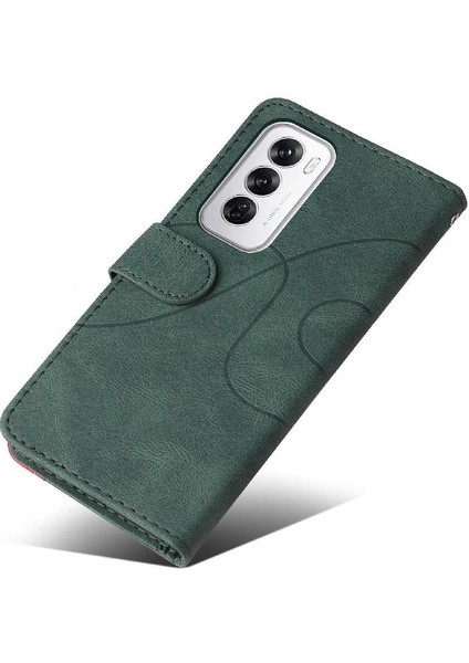 Kart Yuvası Standı Rengi ile Oppo Oppo 12 5g Deri Cüzdan Için Flip Case (Yurt Dışından) fiyatları